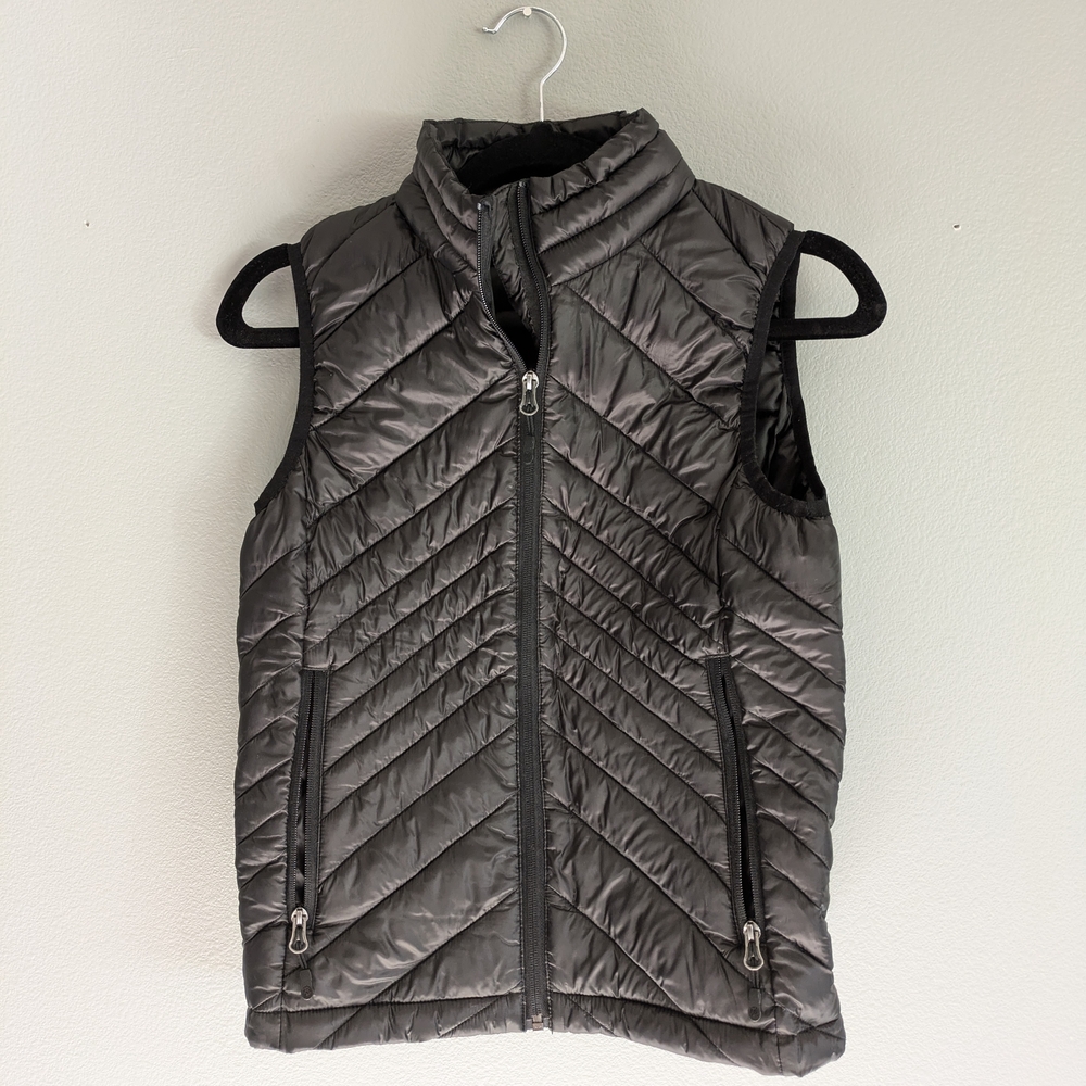 Women's Quilted Black Vest